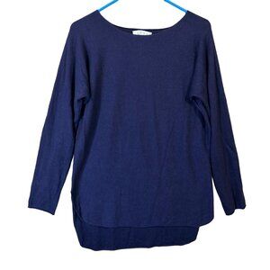 Vass Women's Sweater Size S Blue Long Sleeve Cashmere Blend EUC